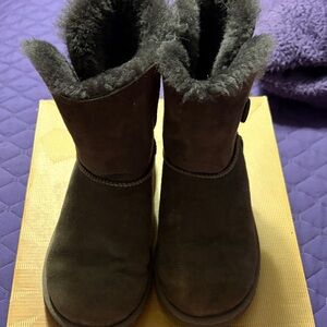 UGG Brown Bailey Button boots